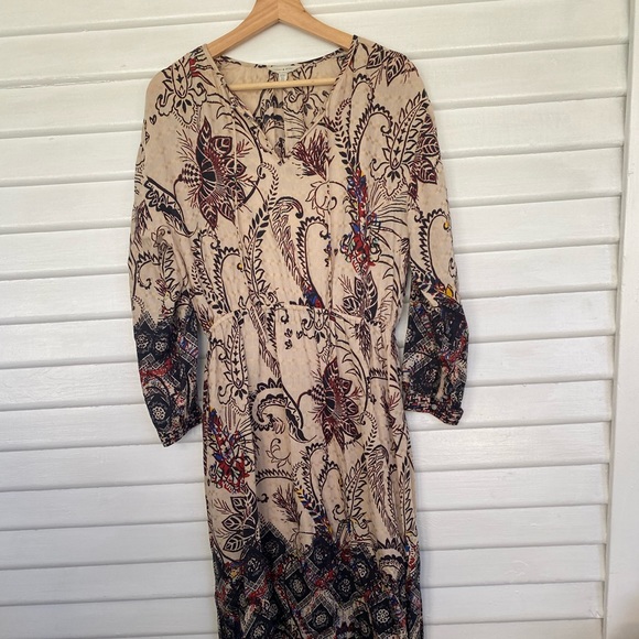 Lucky Brand • Bohemian Colorful Patterned Maxi Dress - Picture 2 of 13